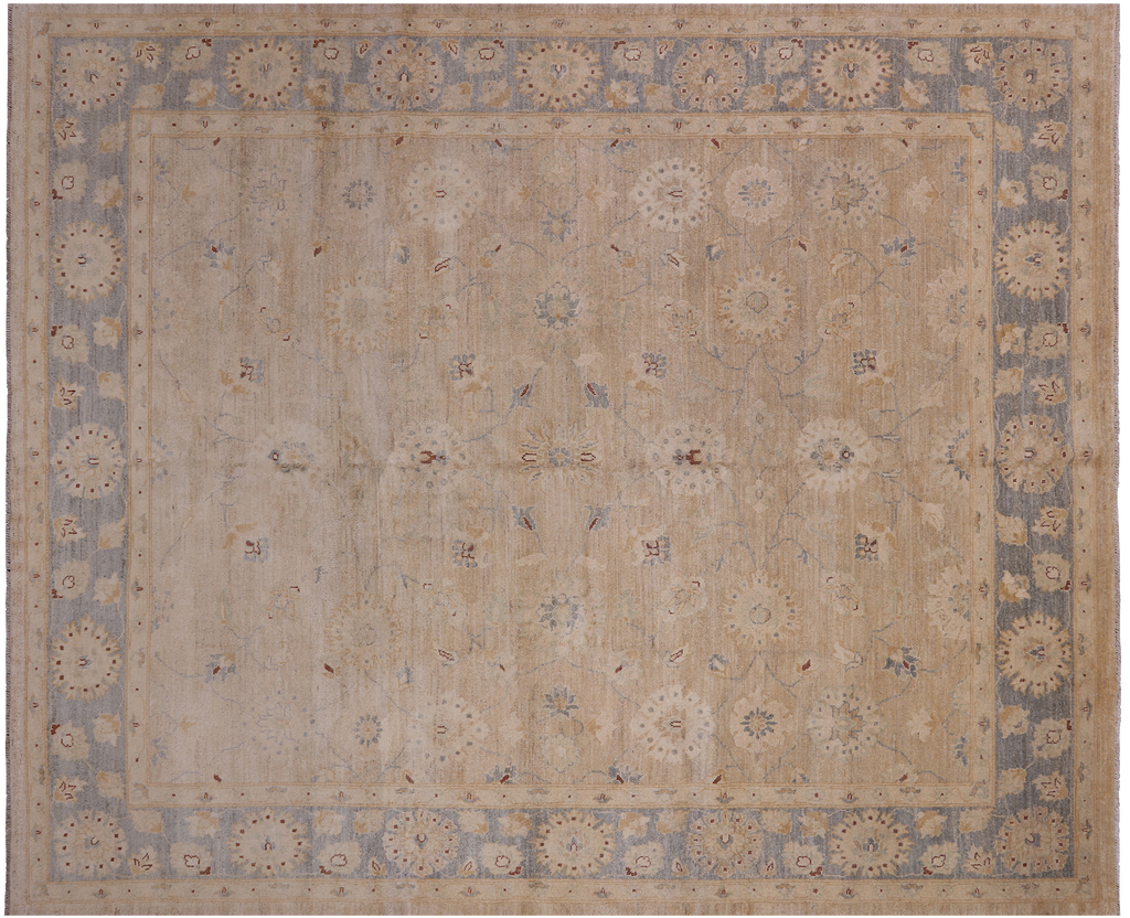 Turkish Oushak Handmade Wool Area Rug 8' 2" X 9' 10" - MC584