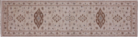 Turkish Oushak Hand-Knotted Wool Runner - Manhattan Rugs