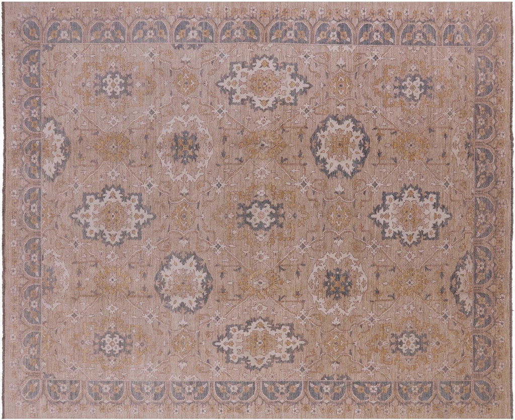Turkish Oushak Handmade Wool Area Rug - Manhattan Rugs