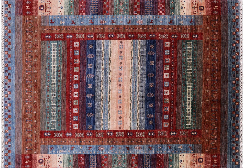 Persian Gabbeh Hand Knotted Tribal Wool Rug - Manhattan Rugs