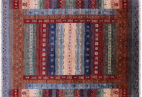 Persian Gabbeh Hand Knotted Tribal Wool Rug - Manhattan Rugs