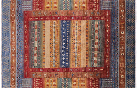 Persian Gabbeh Tribal Hand Knotted Wool Rug - Manhattan Rugs