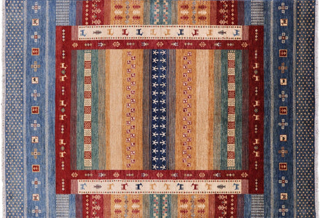 Persian Gabbeh Tribal Hand Knotted Wool Area Rug - Manhattan Rugs