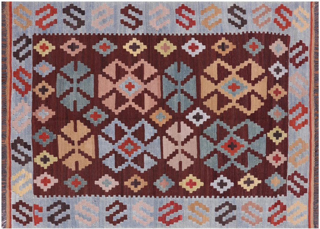 Flat Weave Kilim Wool on Wool Rug - Manhattan Rugs