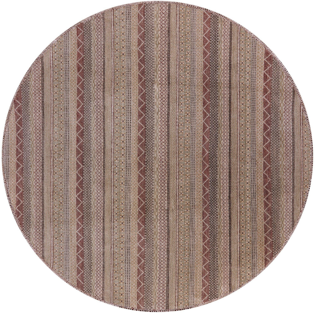 Round Savannah Gabbeh Handmade Wool Rug - Manhattan Rugs