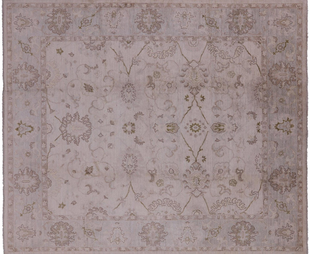 Washed Out Turkish Oushak Hand Knotted Wool Rug - Manhattan Rugs
