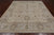 Ivory 8' 1" X 9' 7" Washed Out Turkish Oushak Hand Knotted Wool Rug - P2773