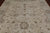 Ivory 8' 1" X 9' 7" Washed Out Turkish Oushak Hand Knotted Wool Rug - P2773
