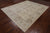 Ivory 8' 1" X 9' 7" Washed Out Turkish Oushak Hand Knotted Wool Rug - P2773