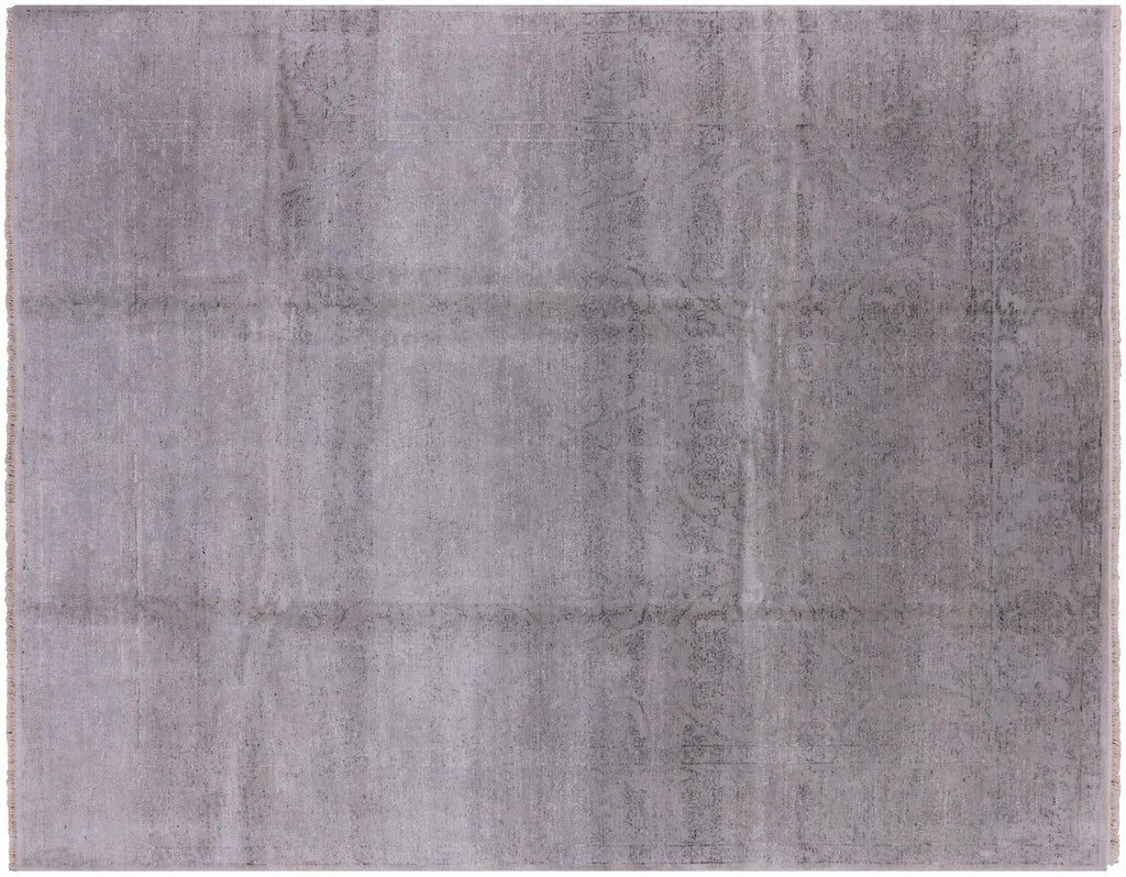 Hand Knotted Wool & Silk Modern Rug - Manhattan Rugs