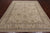 Ivory Turkish Oushak Hand Knotted Wool Area Rug 8' 1" X 9' 10" - P3260