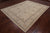 Ivory Turkish Oushak Hand Knotted Wool Area Rug 8' 1" X 9' 10" - P3260