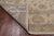 Ivory Turkish Oushak Hand Knotted Wool Area Rug 8' 1" X 9' 10" - P3260