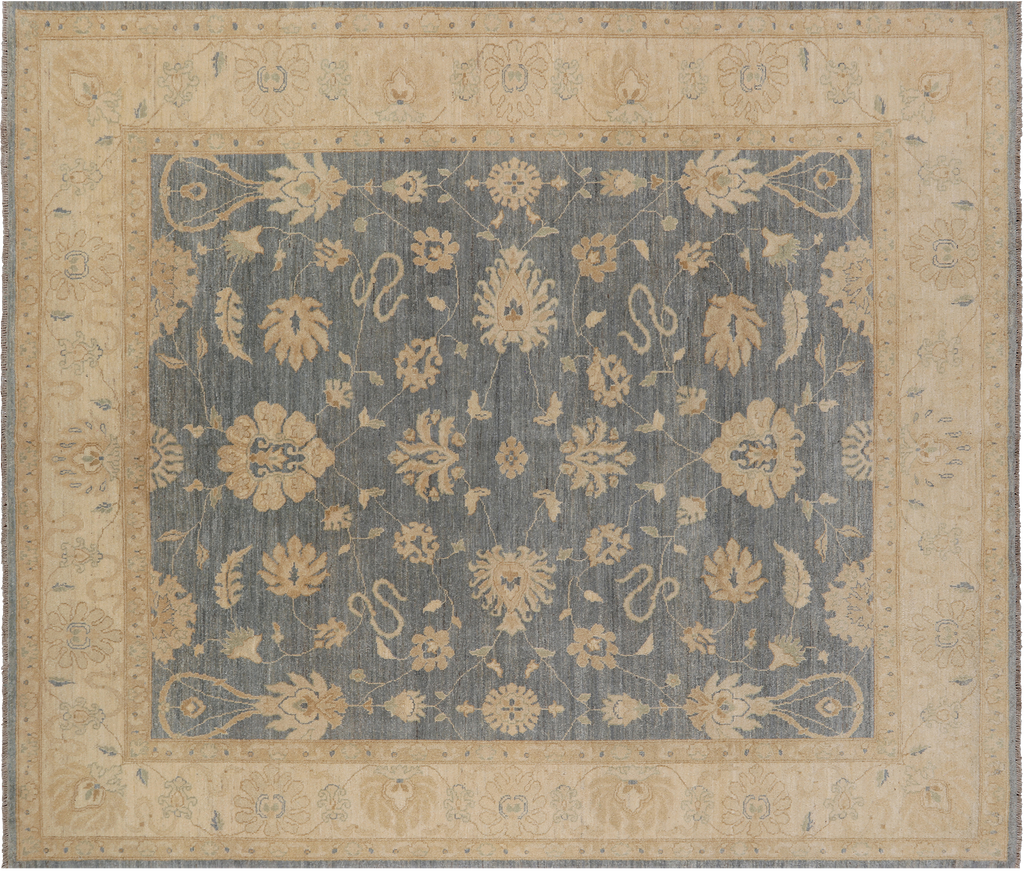 Handmade Turkish Oushak Wool Area Rug 8' 1" X 9' 4" - P3280