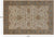 Ivory 6' 2" X 9' 2" Turkish Oushak Hand Knotted Wool Rug - P3322