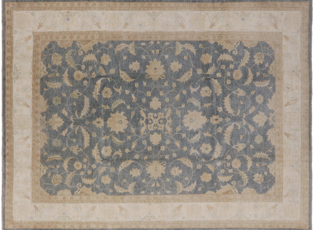 9' 1" X 12' 1" Turkish Oushak Handmade Wool Area Rug - P3353