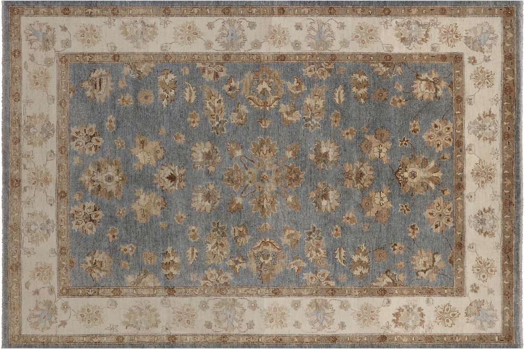 6' 0" X 9' 2" Turkish Oushak Hand Knotted Wool Rug - P3407
