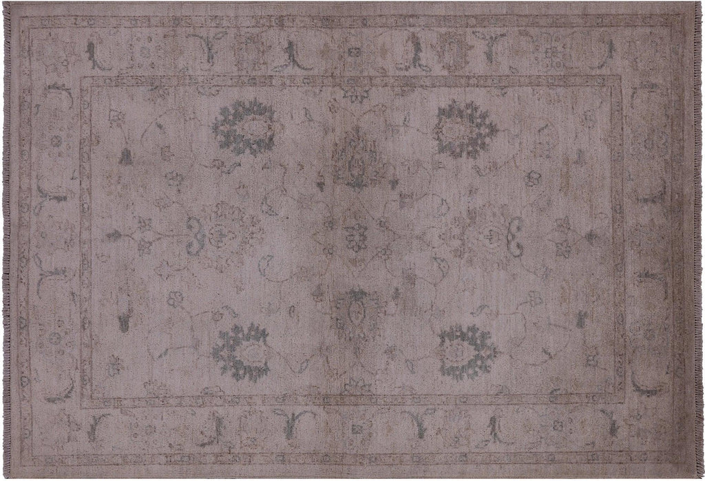 Oushak Hand-Knotted Wool Rug - Manhattan Rugs