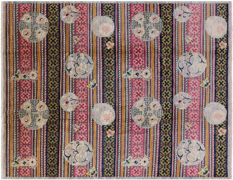 Gabbeh Hand Knotted Wool Area Rug - Manhattan Rugs