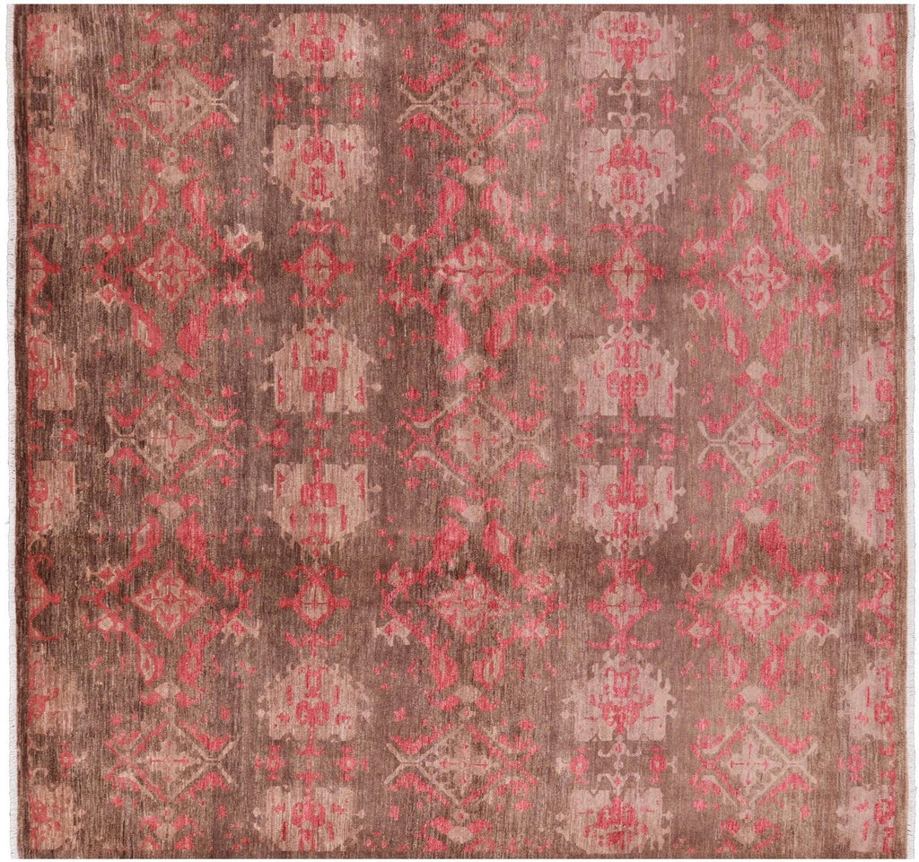 Square William Morris Handmade Wool Rug - Manhattan Rugs