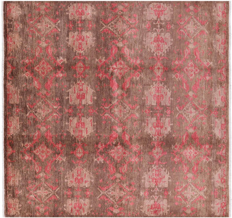 Square William Morris Handmade Wool Rug - Manhattan Rugs