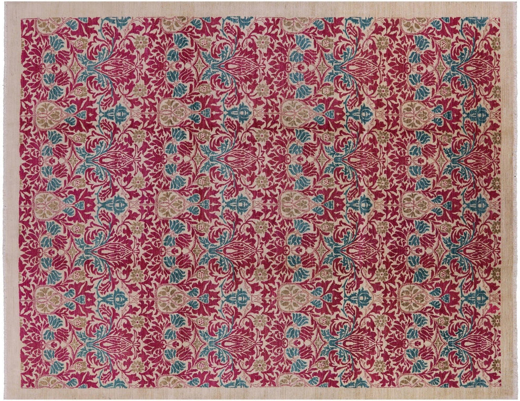 Hand Knotted William Morris Wool Rug - Manhattan Rugs