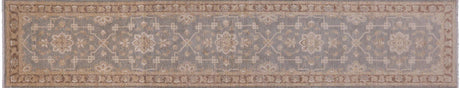 Oushak Hand Knotted Wool Runner Rug - Manhattan Rugs