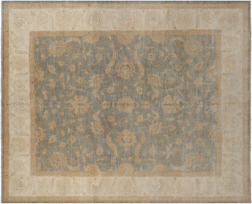 8' 3" X 9' 10" Turkish Oushak Hand Knotted Wool Rug - P3562