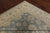 Grey 8' 10" X 12' 1" Turkish Oushak Hand Knotted Rug - P3569