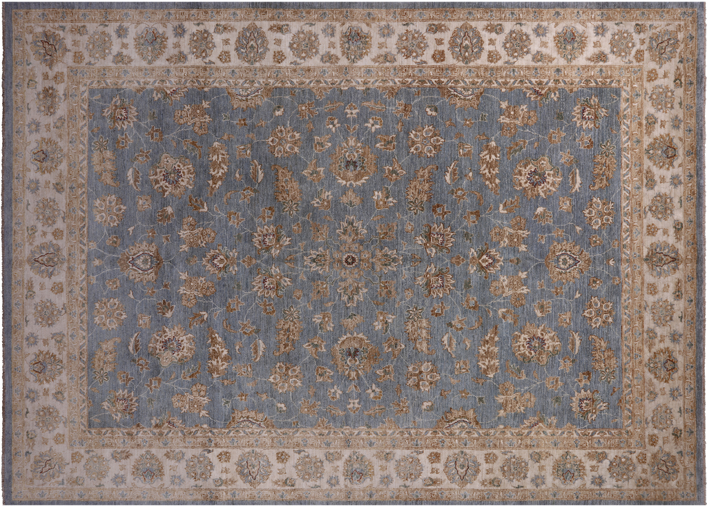 9' 1" X 12' 8" Turkish Oushak Hand Knotted Area Rug - P3574
