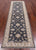 Grey 2' 8" X 9' 7" Runner Handmade Turkish Oushak Wool Rug - P3625