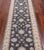 Grey 2' 8" X 9' 7" Runner Handmade Turkish Oushak Wool Rug - P3625