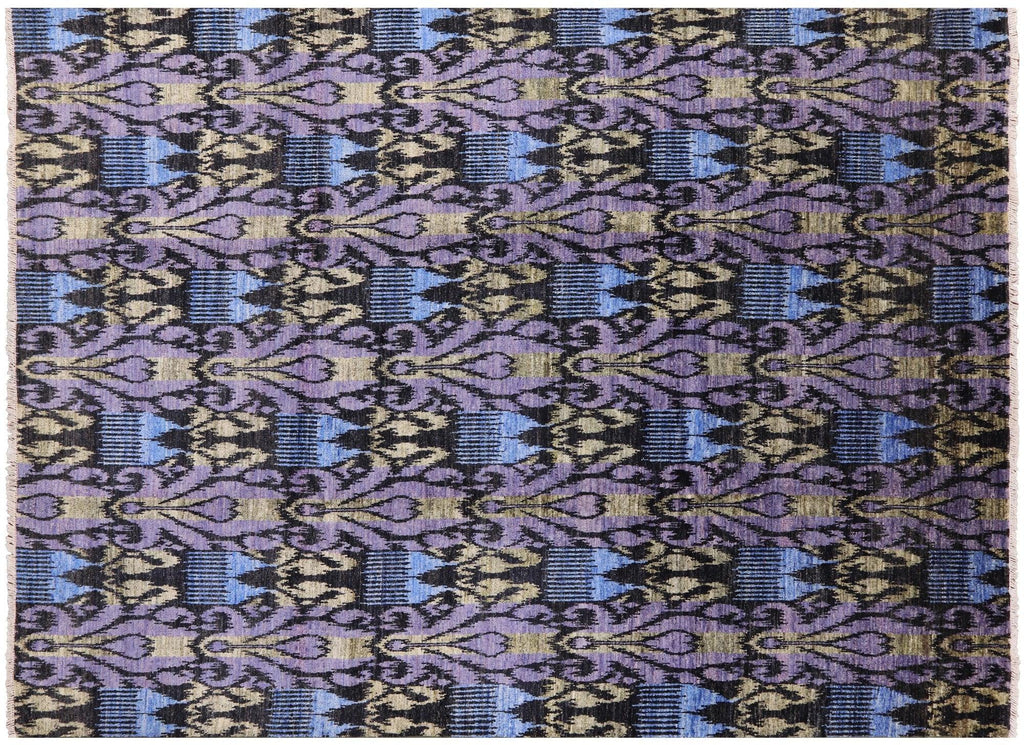 Ikat Hand Knotted Area Rug - Manhattan Rugs