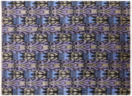 Ikat Hand Knotted Area Rug - Manhattan Rugs