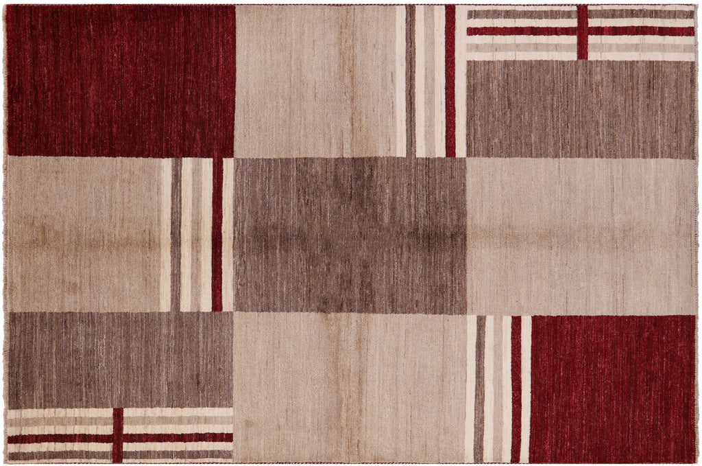 SUPER SALE Gabbeh Handmade Wool Rug 5' 8" X 8' 7" - P4231