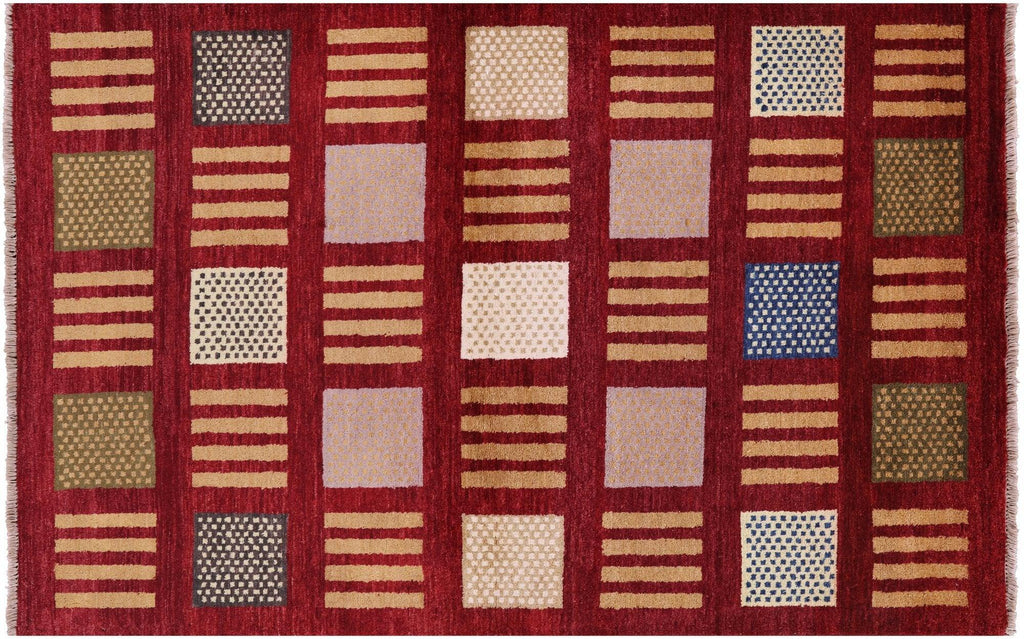 Hand Knotted Persian Gabbeh Wool Rug - Manhattan Rugs