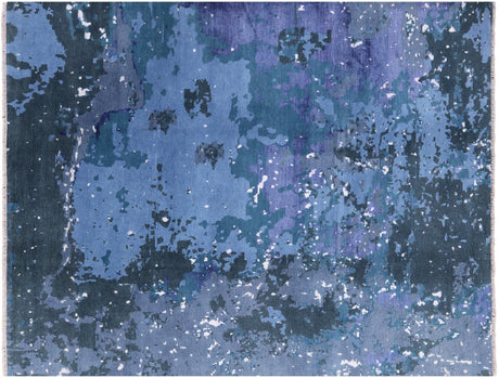 Abstract Handmade Wool & Silk Rug - Manhattan Rugs