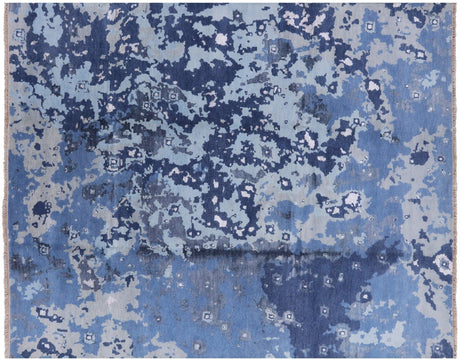 Abstract Wool & Silk Hand Knotted Rug - Manhattan Rugs