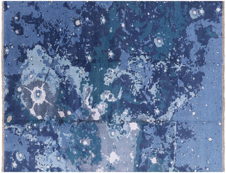 Handmade Wool & Silk Abstract Rug - Manhattan Rugs