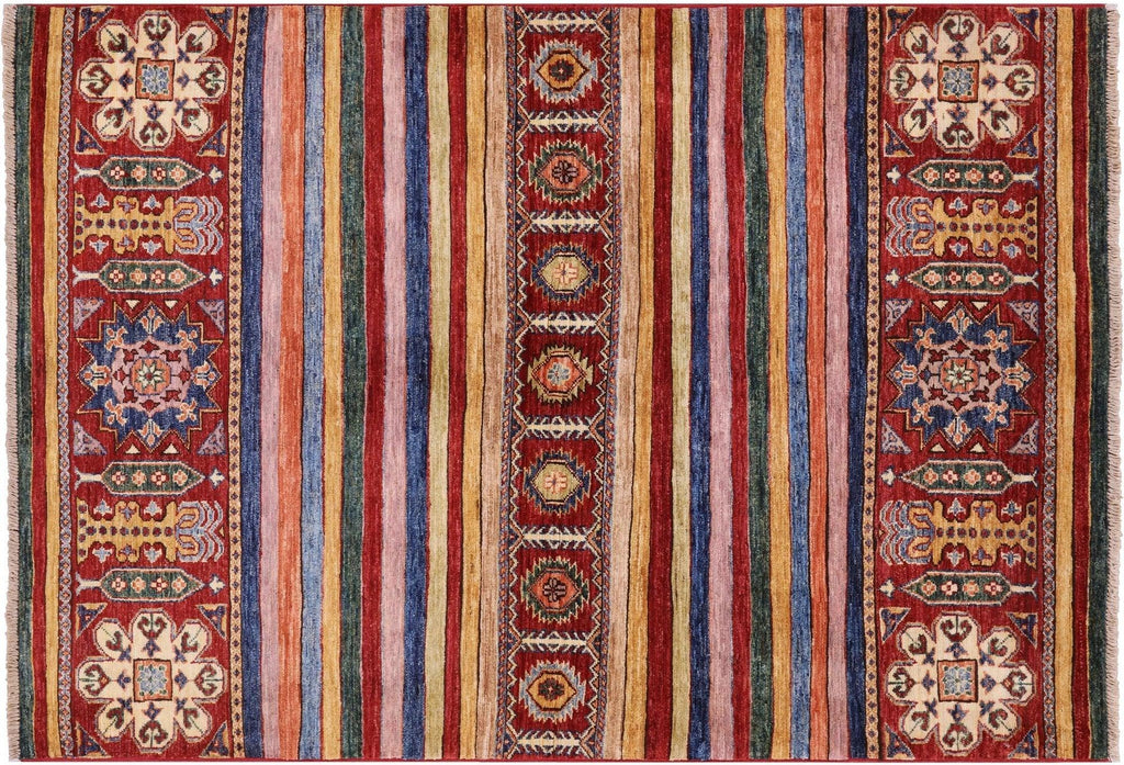 Khorjin Hand-Knotted Super Kazak Area Rug - Manhattan Rugs