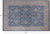 Blue 6' 1" X 9' 1" Turkish Oushak Hand Knotted Area Rug - P4597