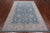Blue 6' 1" X 9' 1" Turkish Oushak Hand Knotted Area Rug - P4597