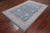 Blue 6' 1" X 9' 1" Turkish Oushak Hand Knotted Area Rug - P4597