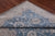 Blue 6' 1" X 9' 1" Turkish Oushak Hand Knotted Area Rug - P4597
