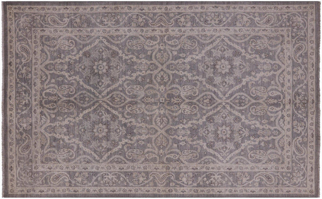 Turkish Oushak Washed Out Hand Knotted Wool Area Rug - Manhattan Rugs