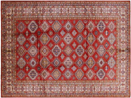 Fine Super Kazak Hand Knotted Wool Rug - Manhattan Rugs