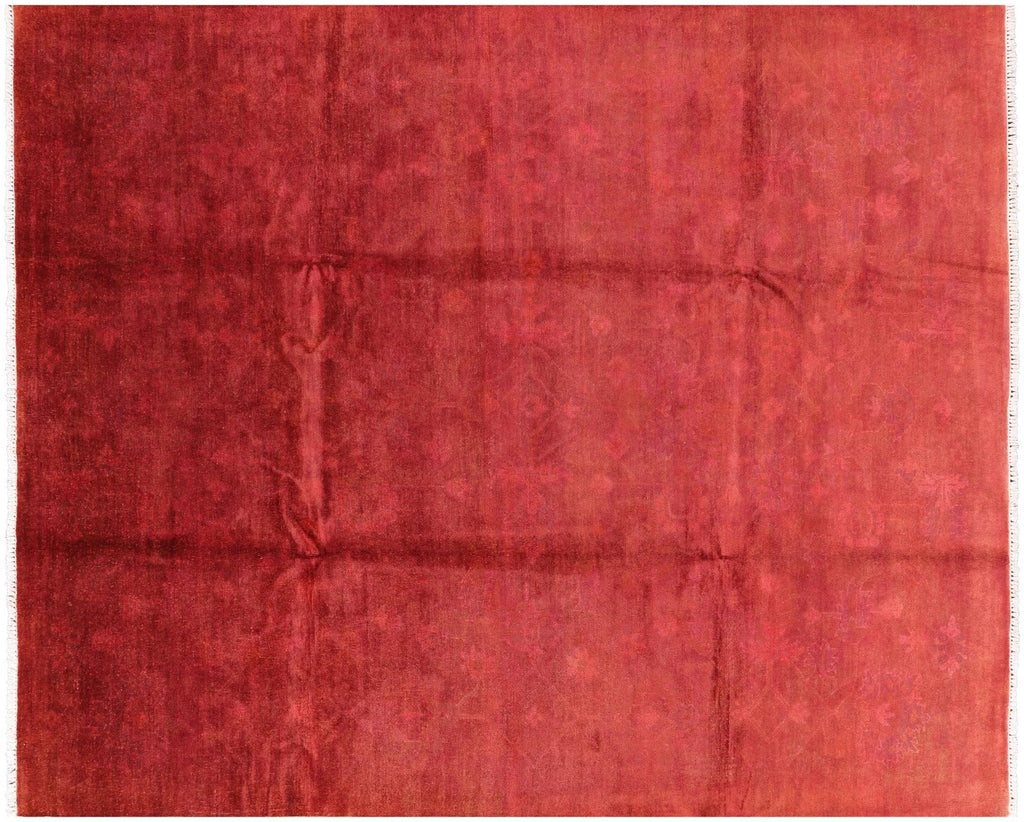 Overdyed Full Pile Hand Knotted Wool Rug - Manhattan Rugs