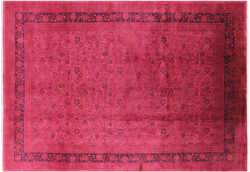 Handmade Overdyed Full Pile Wool Area Rug - Manhattan Rugs