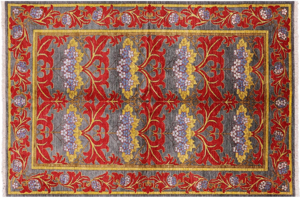 Hand-Knotted William Morris Wool Rug - Manhattan Rugs