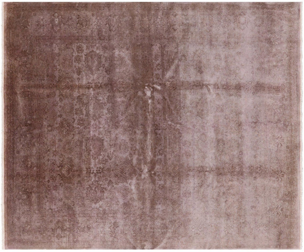 Overdyed Full Pile Hand-Knotted Wool Rug - Manhattan Rugs